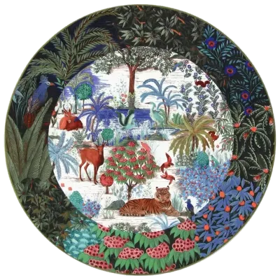 PLAT À GÂTEAUX - JARDIN DU PALAIS - Ø 30 CM - GIEN PLAT À GÂTEAUX - JARDIN DU PALAIS - Ø 30 CM - GIEN