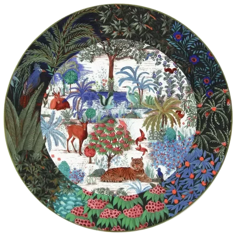 PLAT À GÂTEAUX -  JARDIN DU PALAIS  - Ø 30 CM - GIEN