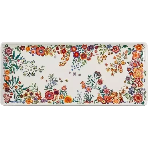 PLAT À CAKE - POÉSIE - 36 X 15,5 CM -GIEN