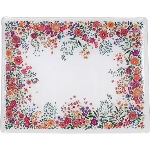 GRAND PLATEAU ACRYLIQUE - POÉSIE - 46,4 X 36,4 CM - GIEN