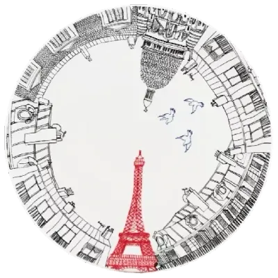 PLAT À GÂTEAUX - ÇA C'EST PARIS - Ø 30 CM - GIEN PLAT À GÂTEAUX - ÇA C'EST PARIS - Ø 30 CM - GIEN