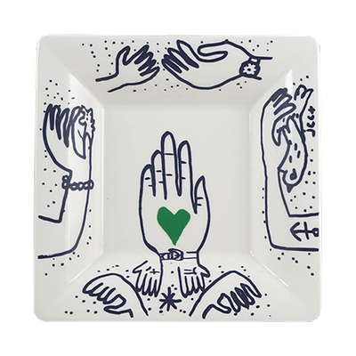 PORTE-CARTES GM MAINS - L'ARCHIPEL SENTIMENTAL - Jean-Charles de Castelbajac - GIEN - PORTE-CARTES GM MAINS - L'ARCHIPEL SENTIMENTAL - Jean-Charles de Castelbajac - GIEN -