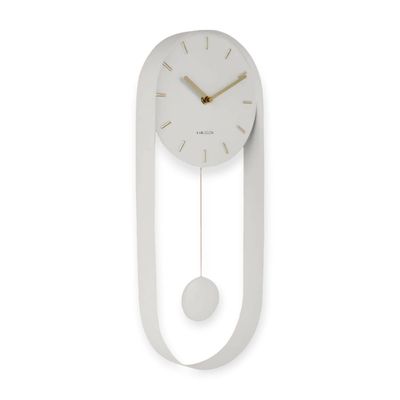 Charm Pendule – Horloge Murale Moderne BLANCHE - Karlsson Charm Pendule – Horloge Murale Moderne BLANCHE - Karlsson