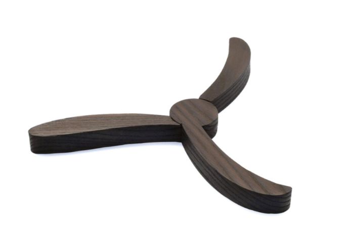 DOWN - DESSOUS DE PLAT 15X6 CM FRENE THERMO FONCE - LEGNOART