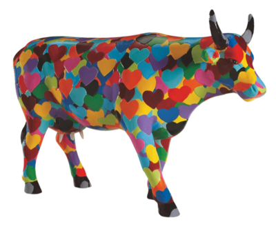 VACHE HEARTSTANDING  GRAND MODELE - COWPARADE