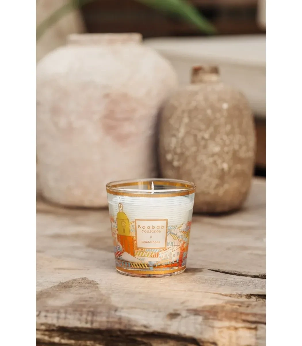 BOUGIE MY FIRST BAOBAB A SAINT-TROPEZ - BAOBAB COLLECTION - Menthe - Thym - Basilic