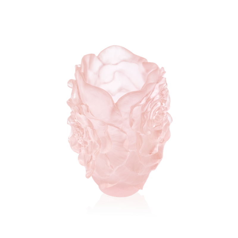 Vase PM rose Camelia - Daum