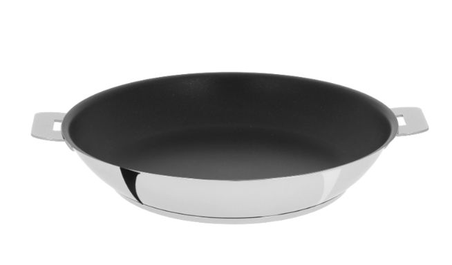 MUTINE - POÊLE INOX AMOVIBLE 24 CM - ANTI-ADHÉSIF EXCELISS - CRISTEL