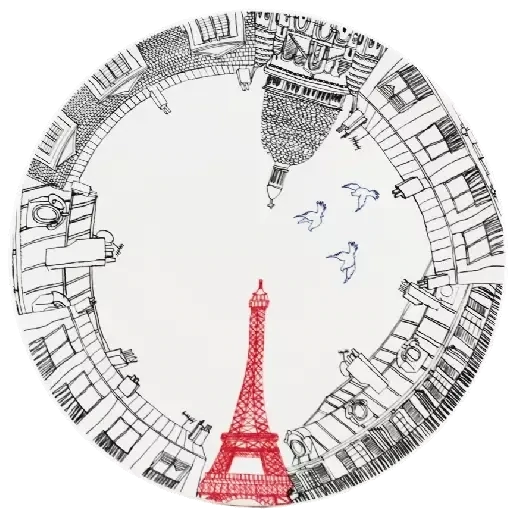 PLAT À GÂTEAUX - ÇA C'EST PARIS - Ø 30 CM - GIEN PLAT À GÂTEAUX - ÇA C'EST PARIS - Ø 30 CM - GIEN