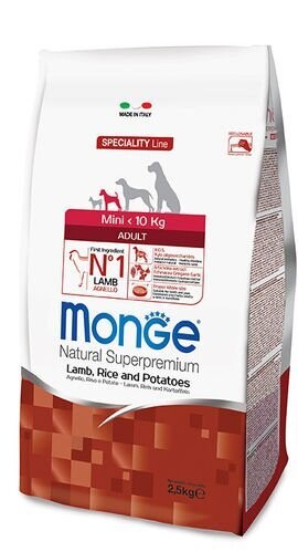 Monge Superpremium Mini Adult Lamm,Reis & Kartoffel