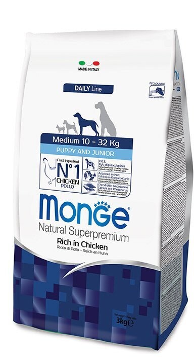 Monge Natural Superpremium Medium Puppy & Junior