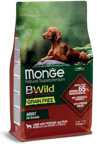 Monge Bwild Grainfree Adult Lamm,Kartoffel & Erbsen