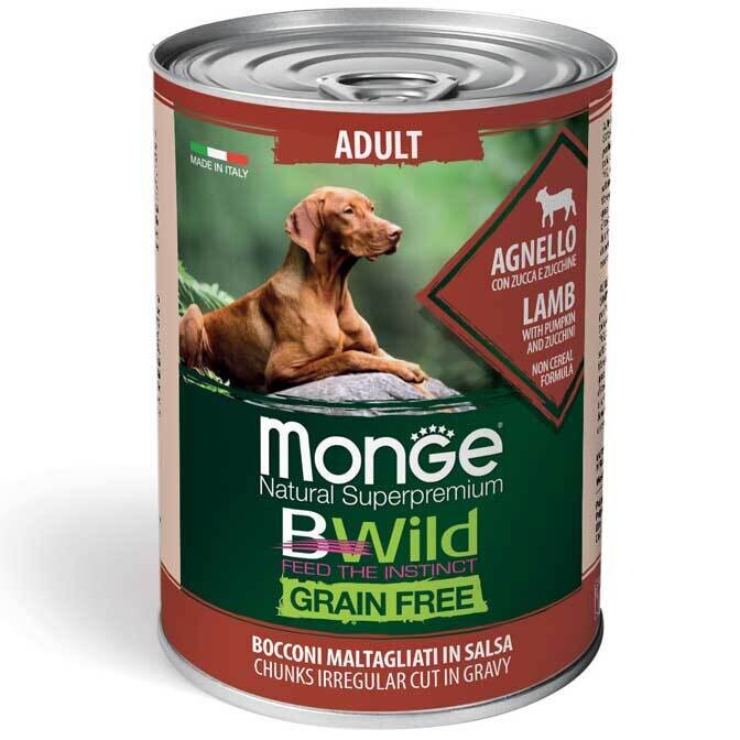 Monge Bwild Adult Grain Free Lamm,Kürbis & Zucchini