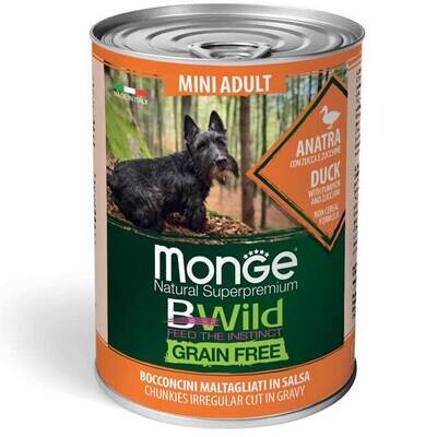 Monge Bwild Mini Adult Grain Free Ente,Kürbis & Zucchini