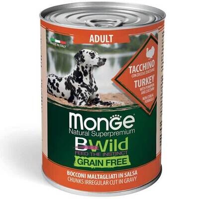 Monge Bwild Adult Grain Free Truthahn,Kürbis & Zucchini