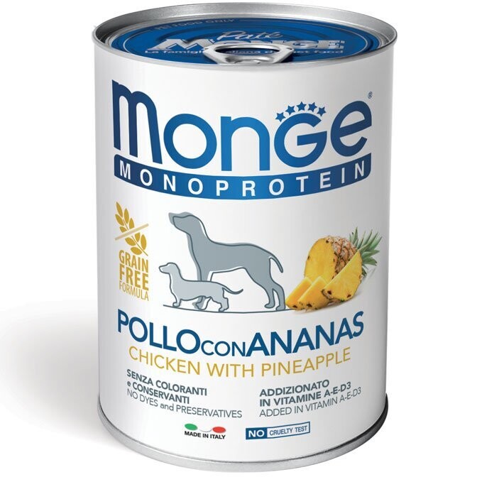Monge Fruit Monoprotein Hühnchen mit Ananas