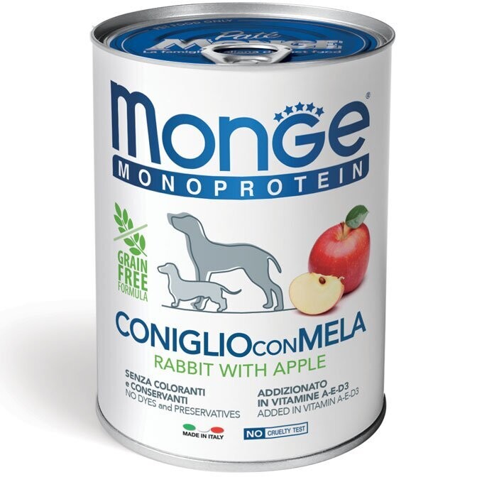 Monge Fruit Monoprotein Kaninchen mit Apfel