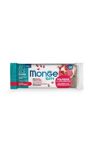 Monge Gift Skin Support Müsliriegel Lachs mit Granatapfel