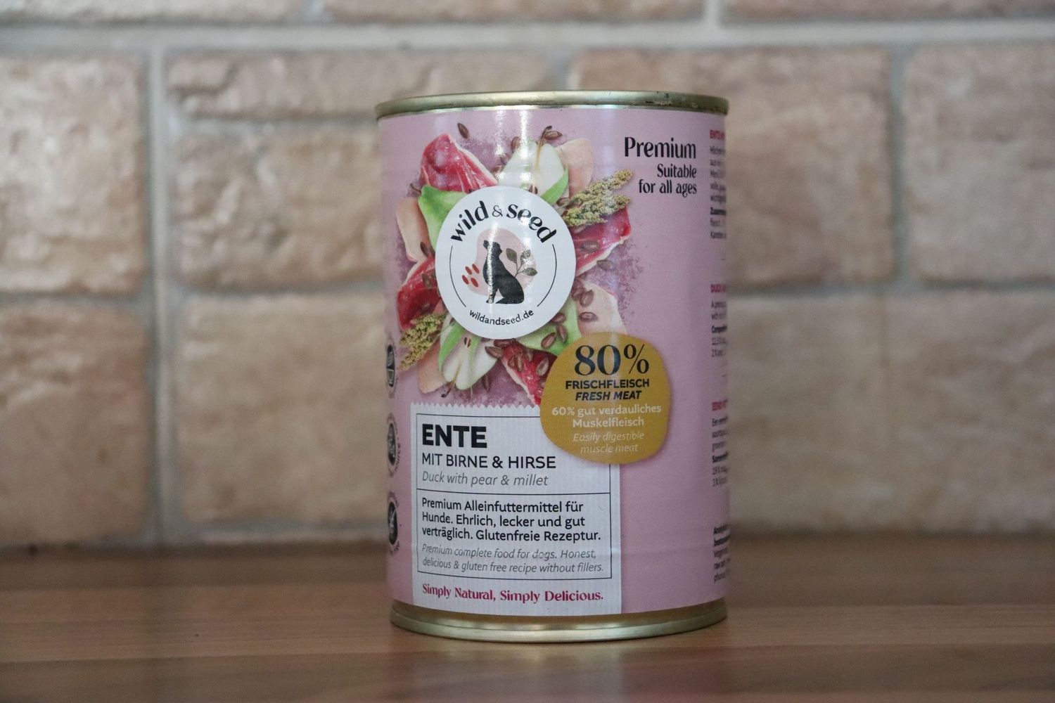 Premium Nassfutter Ente mit Birne