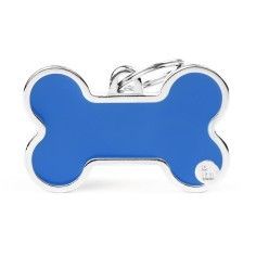 Basic großer blauer Knochen Plakette