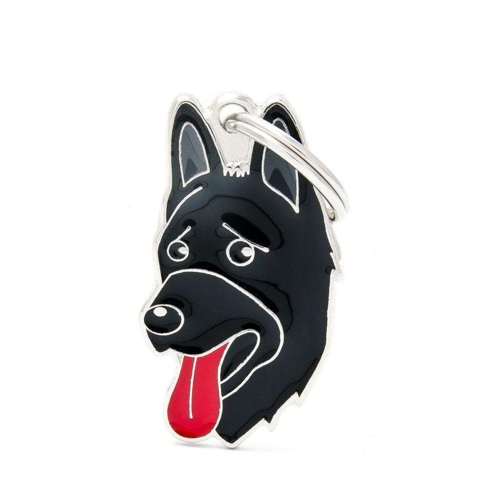 Friends Schwarzer Schäferhund Plakette