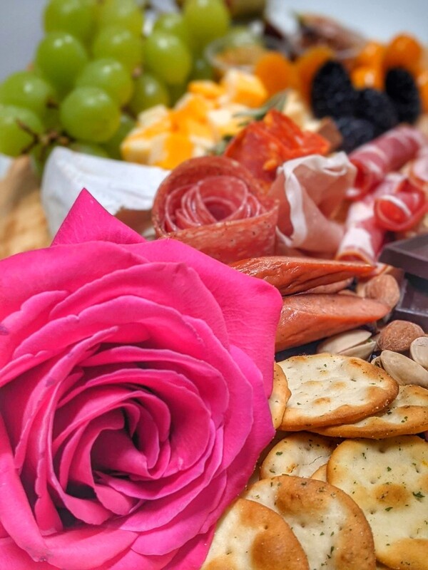 BOUQUET OF FLOWERS WITH CHARCUTERIE BOUQUET OF FLOWERS WITH CHARCUTERIE