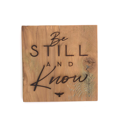 ‘Be Still And Know’ Plaque