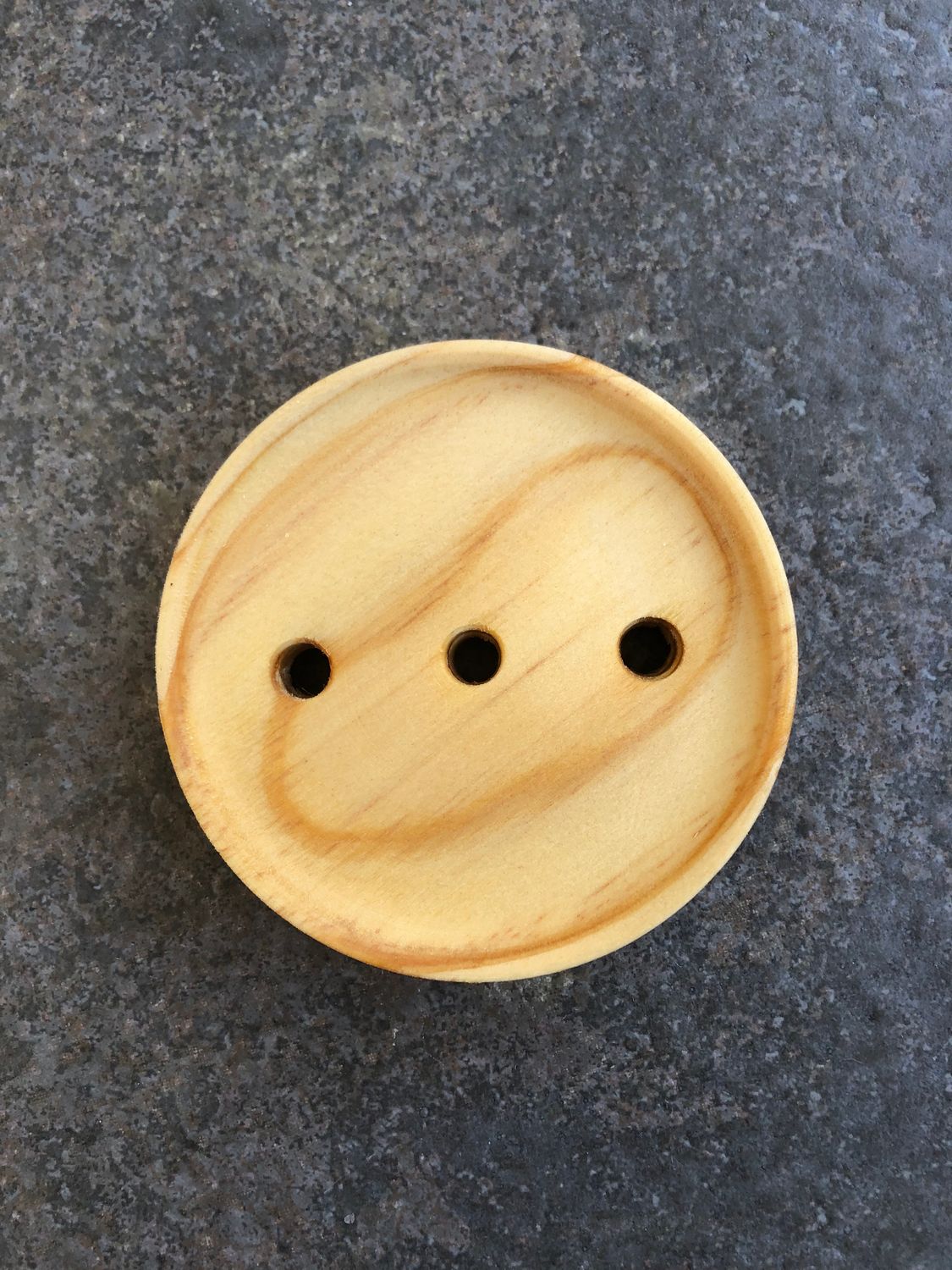 Jabonera de madera Beeorg redonda para champú