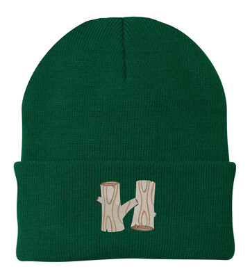 Green Hodia Embroidered H Beanie