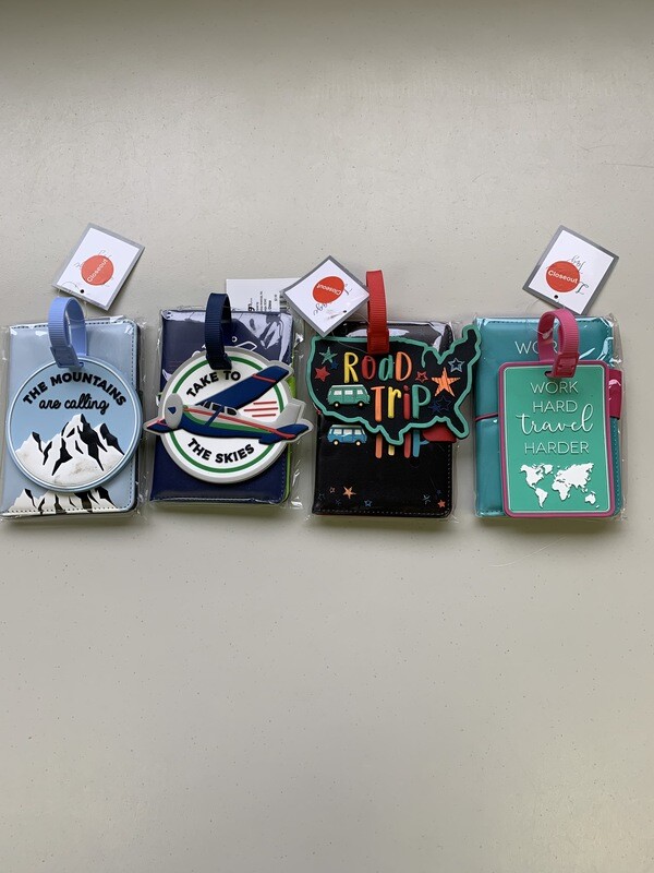 Journal Cover w/Luggage Tag