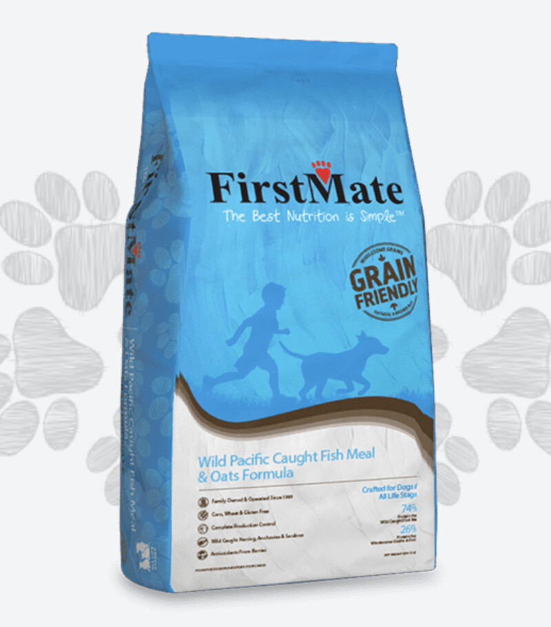 FirstMate Wild Pacific Caught Fish Meal & Oats Formula Dog Food 5lb