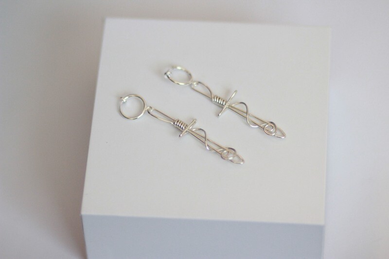 Flourished Sword Earrings