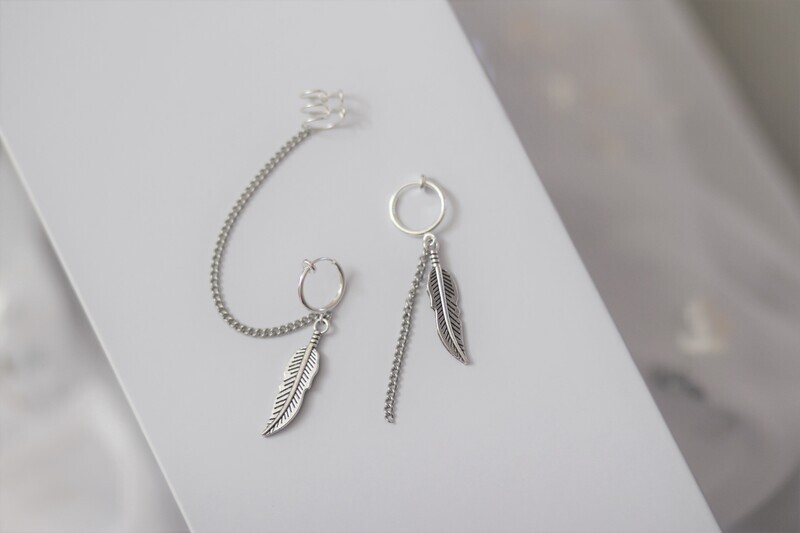 Feather Asymmetrical Set