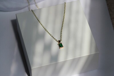 Green Pave Necklace