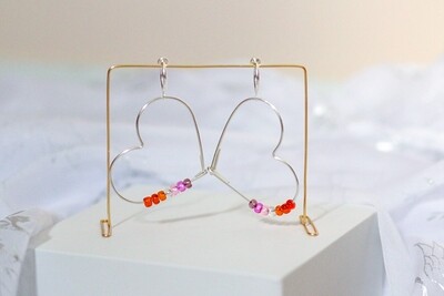 Large Pride Heart Earrings