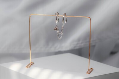 Rhinestone Linked Earring