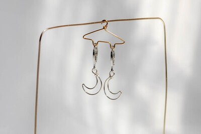 Mini Moon Earrings