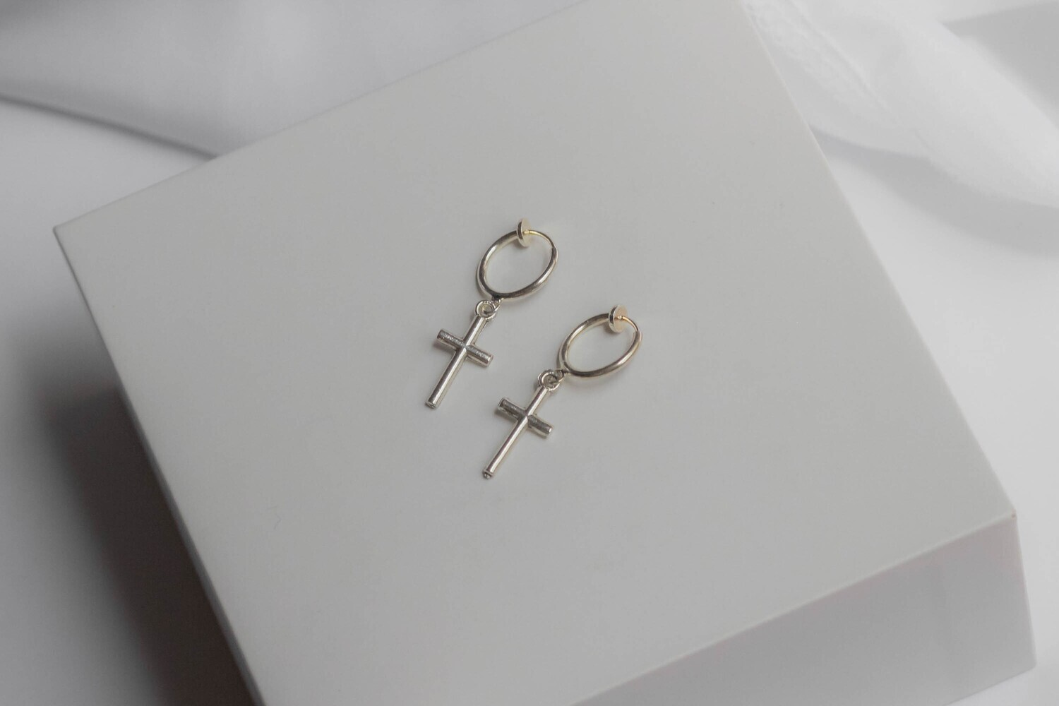 Simple Cross Earrings