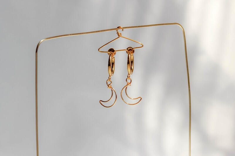 Mini Moon Earrings