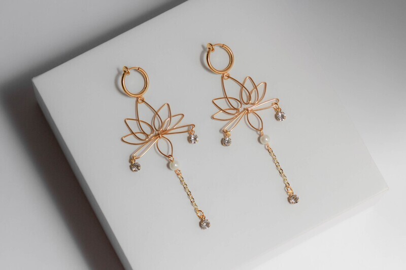 Lotus Earrings