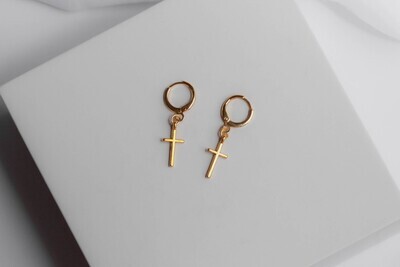 Simple Cross Earrings