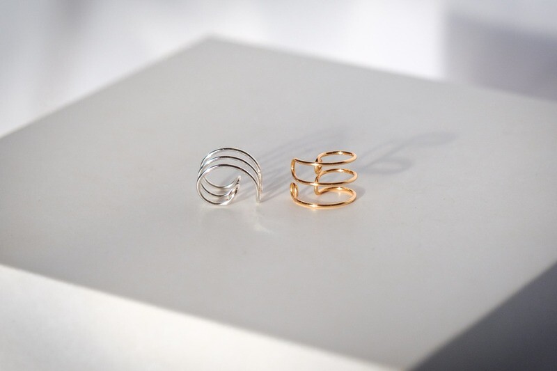 Triple Band Helix Cuff