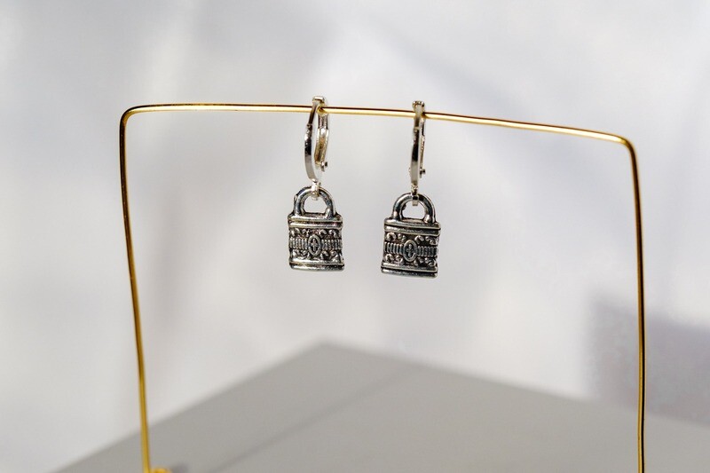 Chinese Lock Earrings