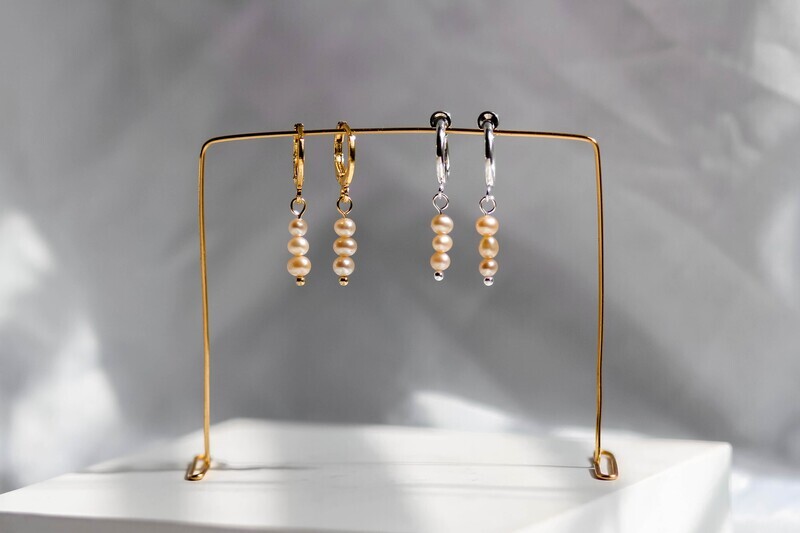Freshwater Pearl Summer Stack (3-Piece Set + Earrings)