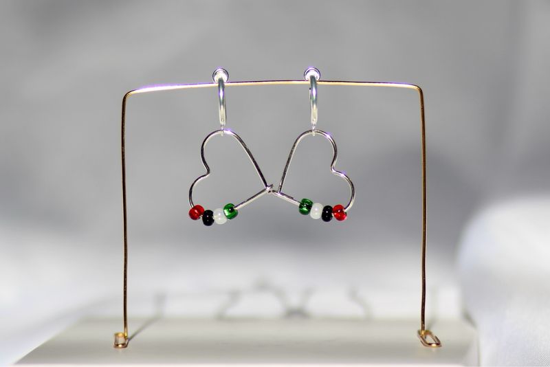 Hearts for Palestine Earrings