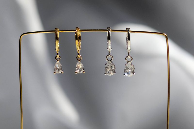Pear Pave Earrings
