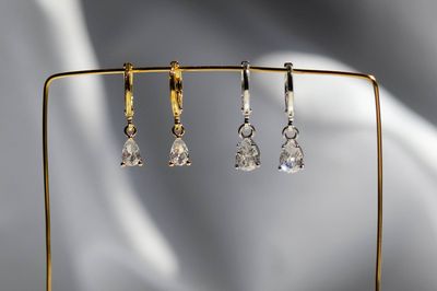 Pear Pave Earrings