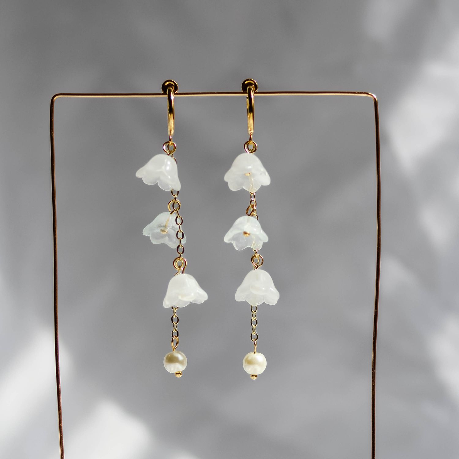 Bell Flower Cascade Earrings