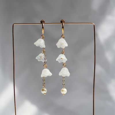Bell Flower Cascade Earrings