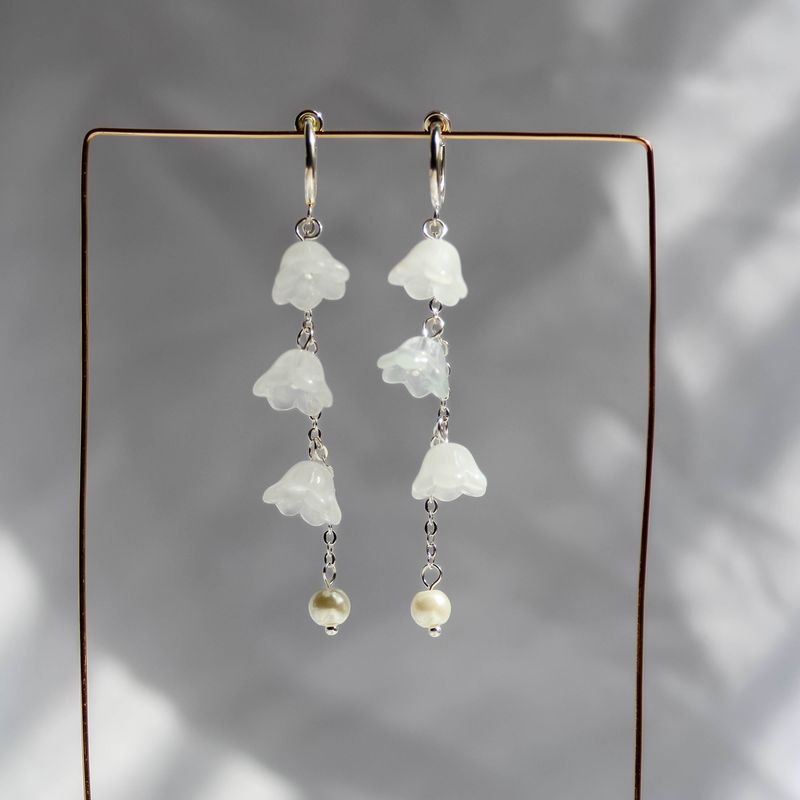 Bell Flower Cascade Earrings